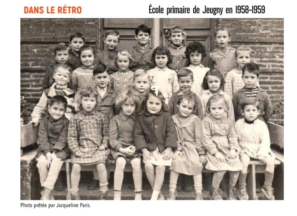 École primaire de Jeugny en 1958-1959