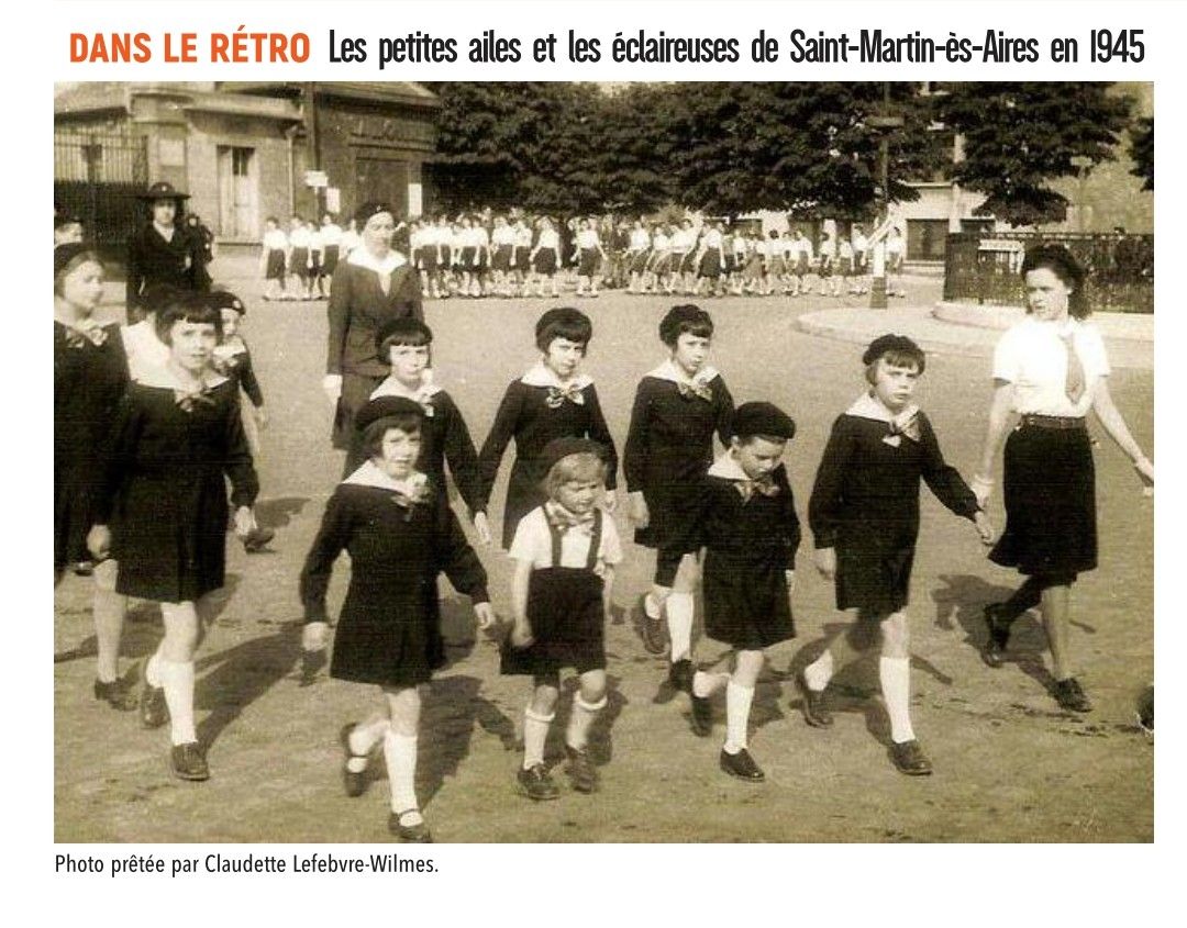 Les petites ailes et les éclaireuses de Saint-Martin-ès-Aires en 1945