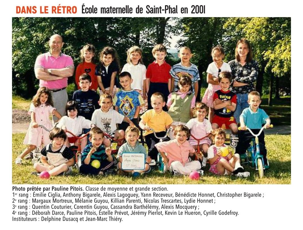 École maternelle de Saint-Phal en 2001
